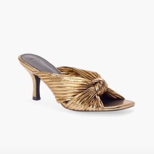 Just Fab Nikita Metallic Mule Heel